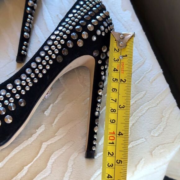 BEBE 💎 Annette  Jeweled And Studded Stilettos Size 6 - Picture 17 of 17